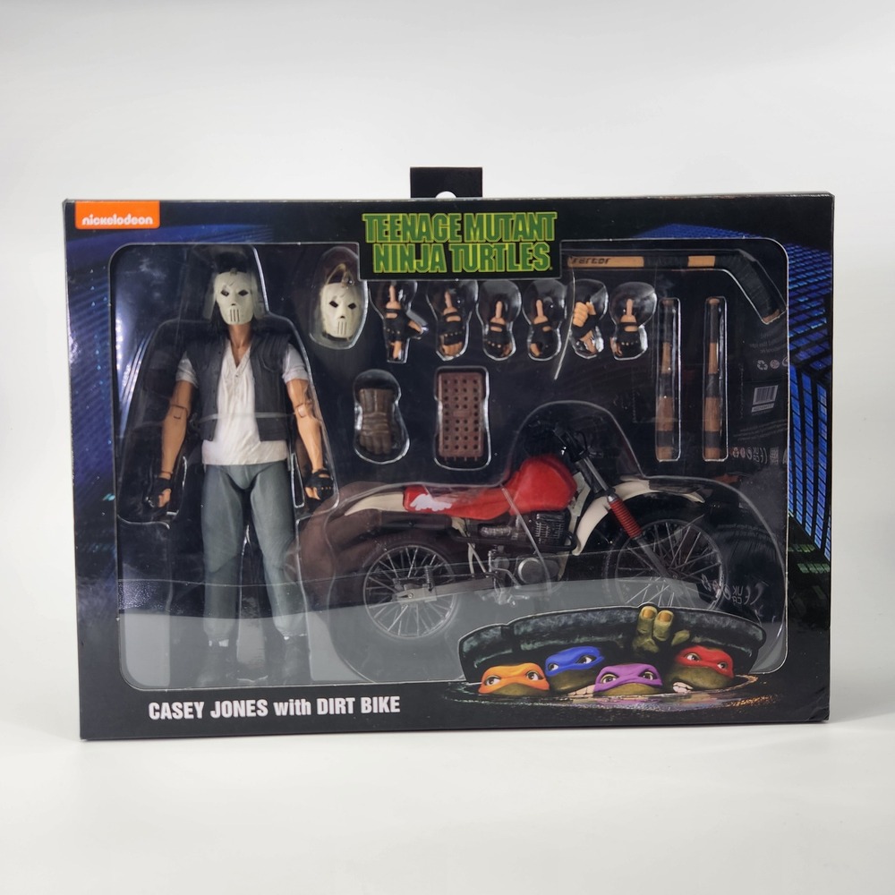 NECA TMNT Casey Jones with Dirt Bike 7" Action Figure 1990 Movie Nickelodeon NEW